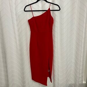 Princess Polly Asymmetrical Red Dress